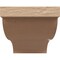 Ekena Millwork 8"W x 16"D x 8"H Wide Garner Rough Cedar Woodgrain TimberThane Corbel, Primed Tan CORUR08X16X08GARRCPR - alternate 6